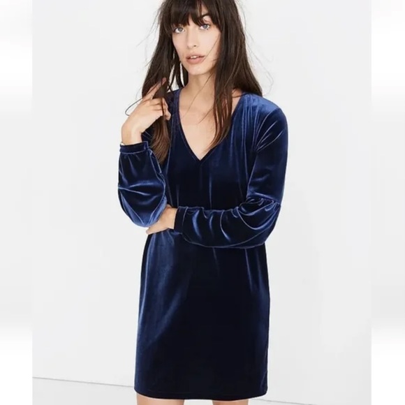 madewell velvet mini dress Madewell Crushed Velvet Mini Dress, $150 | NET-A-PORTER.COM